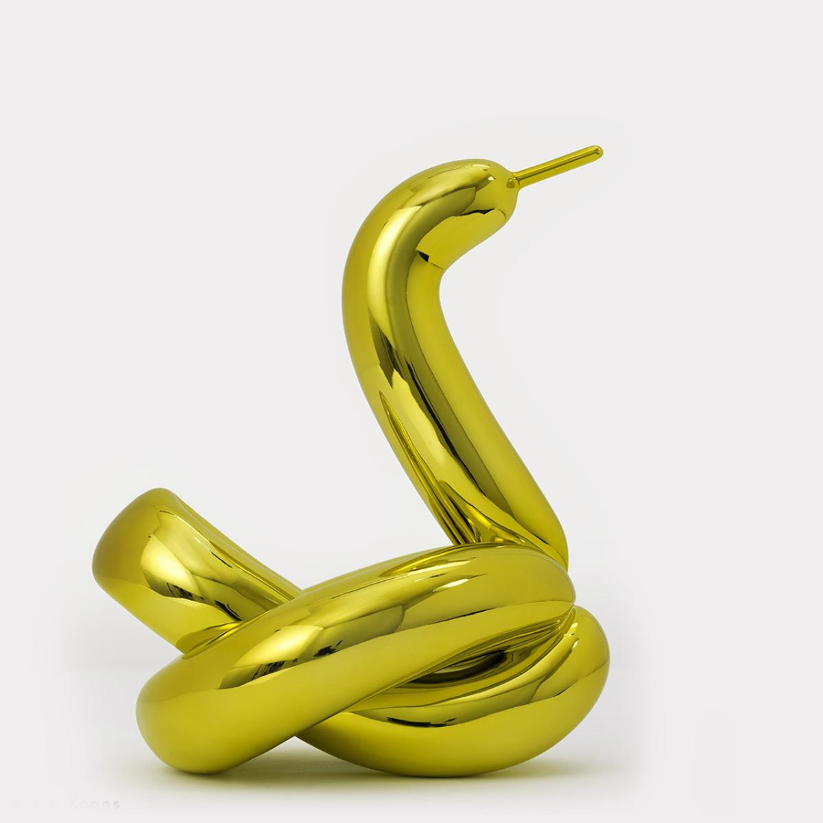 Bernardaud Yellow Balloon Swan Jeff Koons 